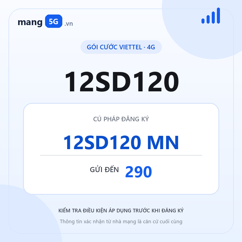 Ảnh thông tin gói 12SD120