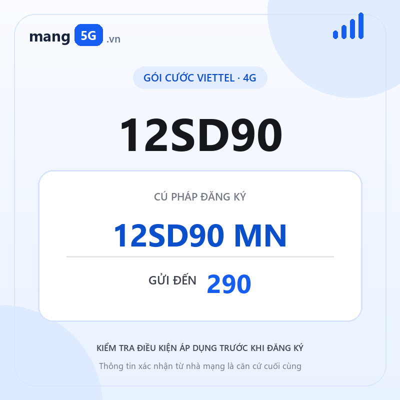 Ảnh thông tin gói 12SD90
