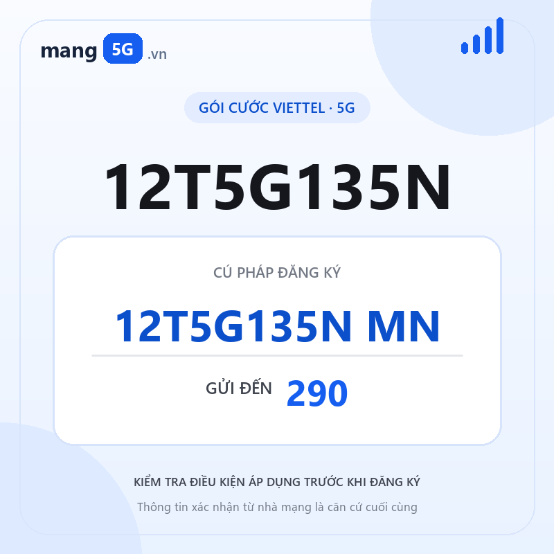 Ảnh thông tin gói 12T5G135N