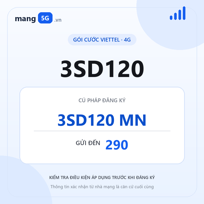 Ảnh thông tin gói 3SD120