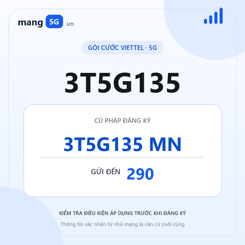 Ảnh thông tin gói 3T5G135