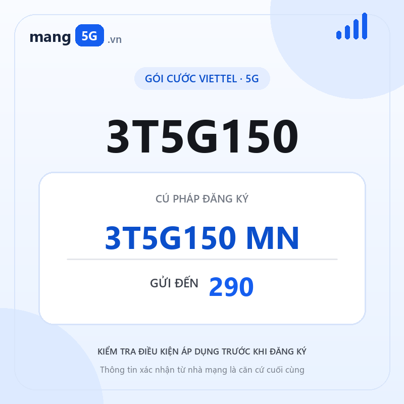 Ảnh thông tin gói 3T5G150