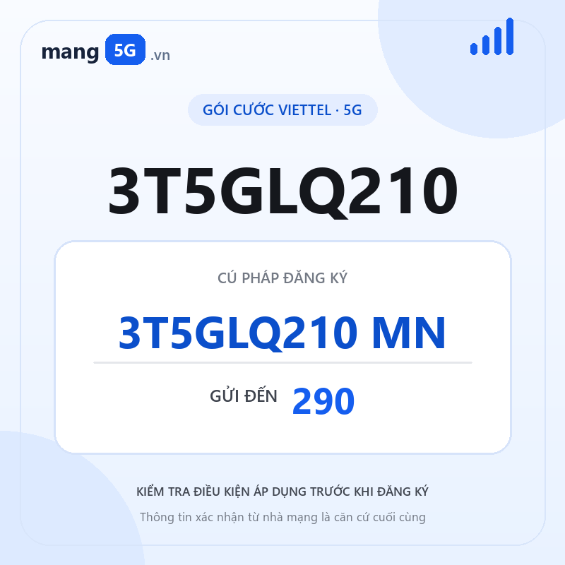 Ảnh thông tin gói 3T5GLQ210