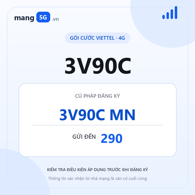 Ảnh thông tin gói 3V90C