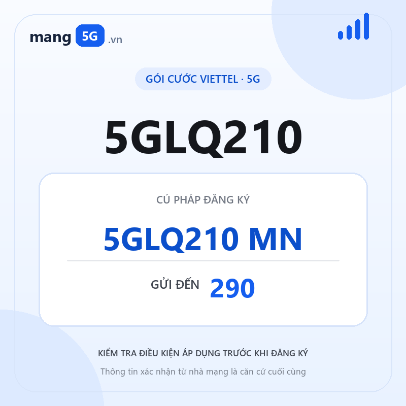 Ảnh thông tin gói 5GLQ210