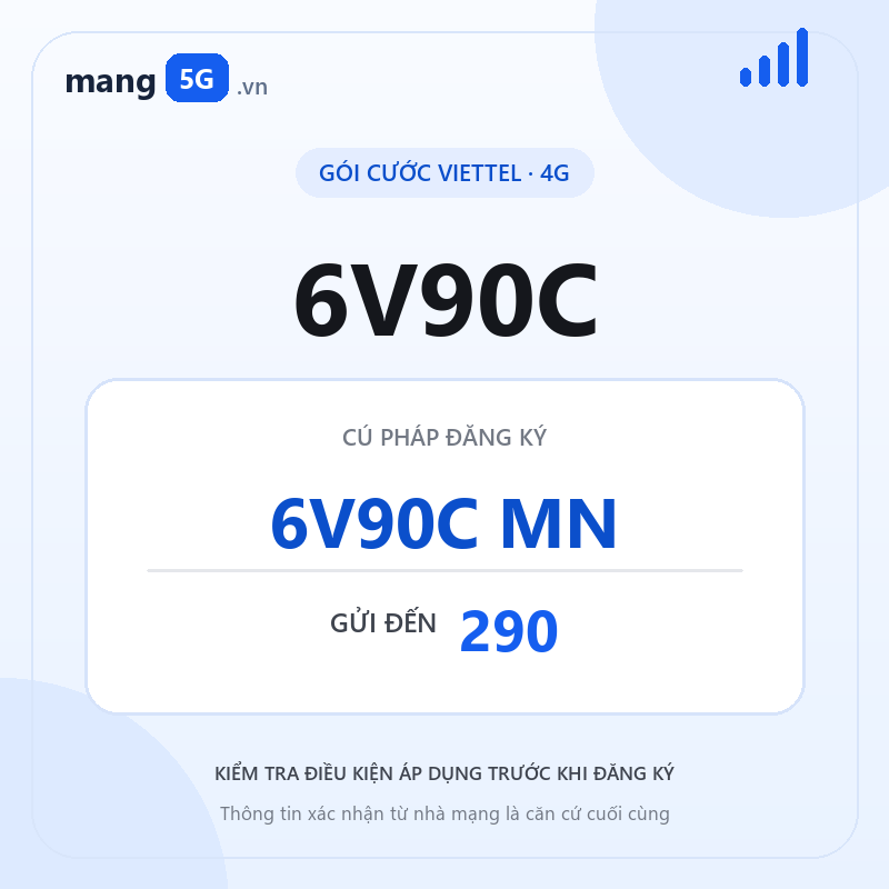 Ảnh thông tin gói 6V90C
