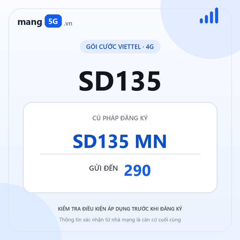 Ảnh thông tin gói SD135