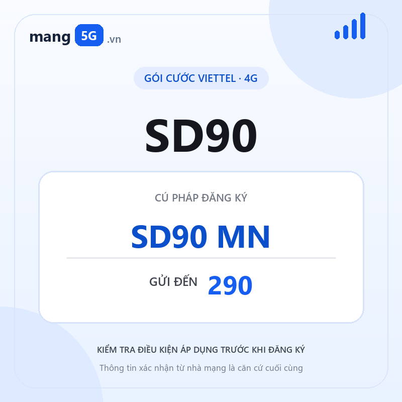 Ảnh thông tin gói SD90