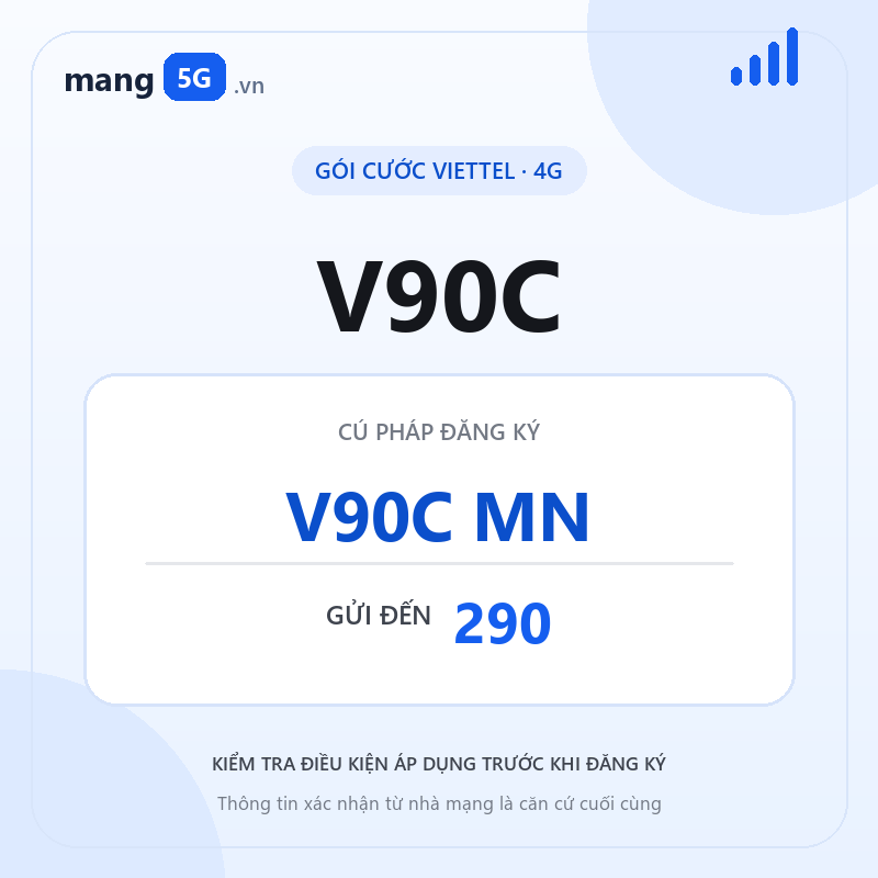 Ảnh thông tin gói V90C